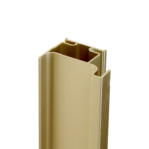 Профиль вертикальный боковой, цвет золото анодированный с брашировкой 4700мм *